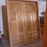 Desain Ukiran Pintu Rumah Kupu Tarung Kode ( KPK 096 )