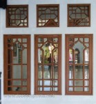 Jendela Masjid Jati Solid Kaca Bevel Kode ( KPK 118 )